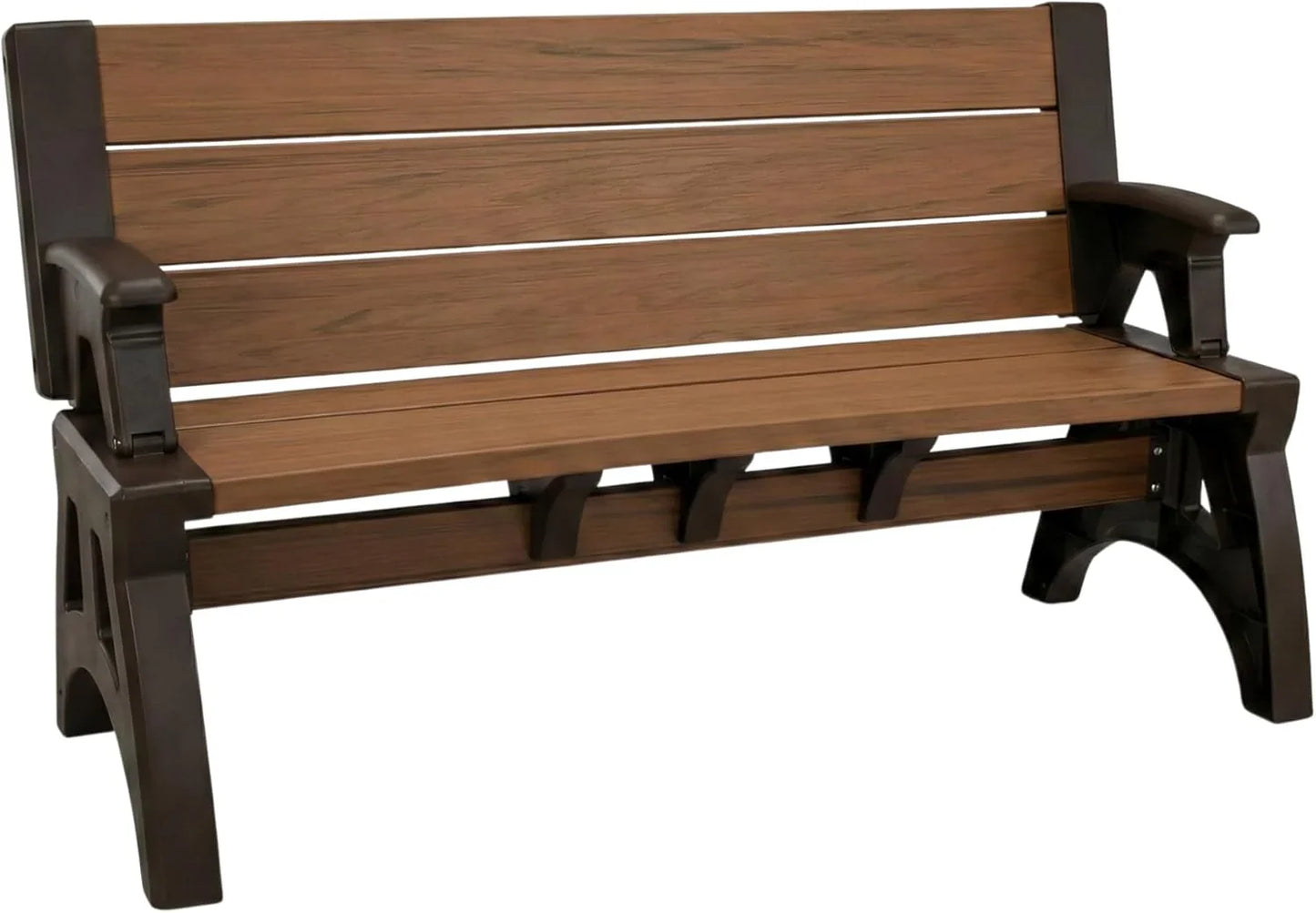 2-in-1 Outdoor Bench That Converts Into a Table