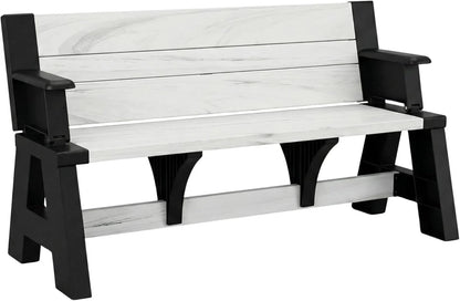 2-in-1 Outdoor Bench That Converts Into a Table