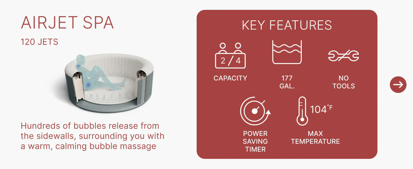 Luxury Inflatable Round Outdoor Spa